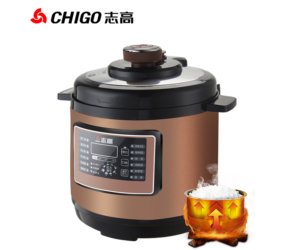Chigo/志高 ZG-612D 6L雙膽高壓智能陶晶內膽電壓力鍋